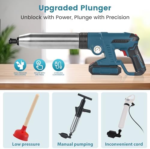 Heavy-Duty Electric Toilet Plunger for Efficient Clog Removal