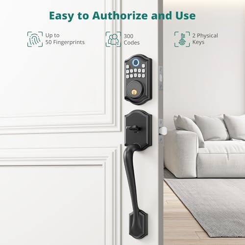 Finger-Print Keypad Front Door Lock Bio-Secure Door Lock Set