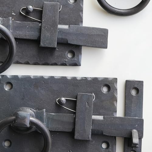 Heavy Duty Rustic Iron Latch for Country Homes