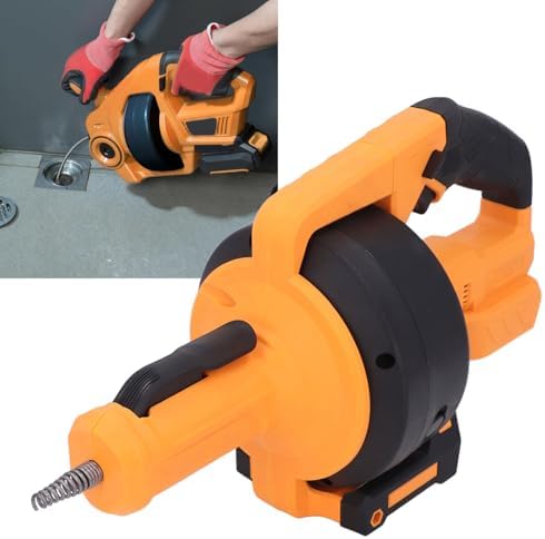 Cordless Electric Auger Lithium Pipe Snake with Automatic Feed