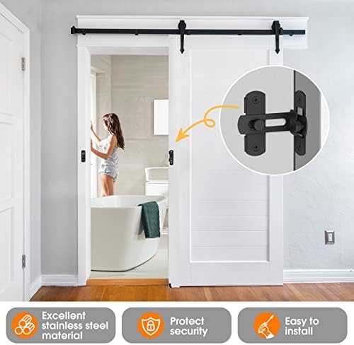 Stainless Steel 90-Degree Barn Door Latches