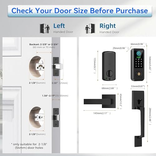 Fingerprint Keypad Door Lock Set