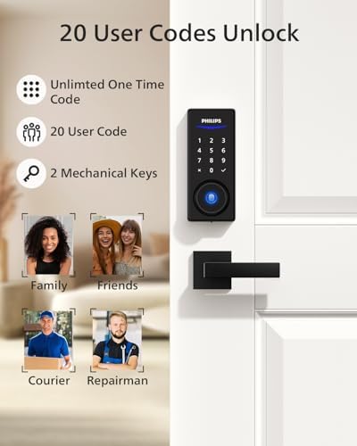 Philips Video Door Lock with Doorbell Fingerprint Entry Deadbolt