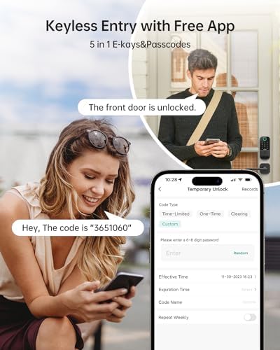 Smart Front Door Lock with Fingerprint Bluetooth Entry UYF
