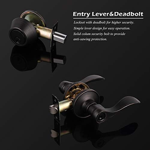 Wave Entry Door Lever Set by Gobrico