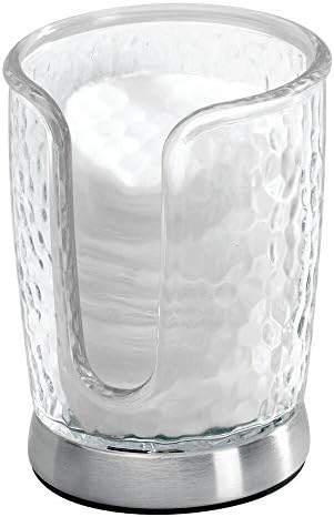 mDesign PlasticSteel Compact Dispenser - Bright Hygienic