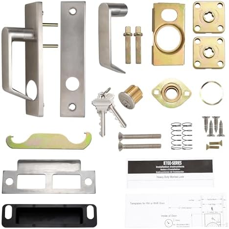 Sophia Heavy Duty mortise lock set with Satin Chrome finish