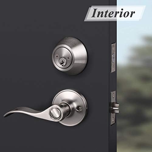 Probrico Wave Style Entry Door Handle Set