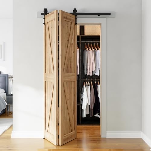 Reliable Bi-Folding Door Hardware Kit for Rust-Resistant Storage