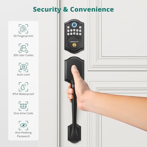 Finger-Print Keypad Front Door Lock Bio-Secure Door Lock Set
