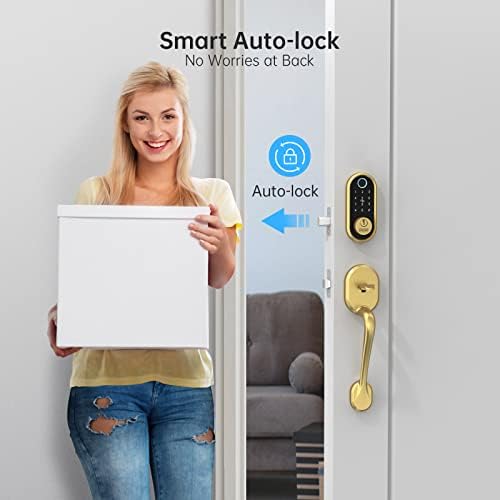 Unlock Home Needs SMONET Smart Lock with Fingerprint Bluetooth Alexa Compatible