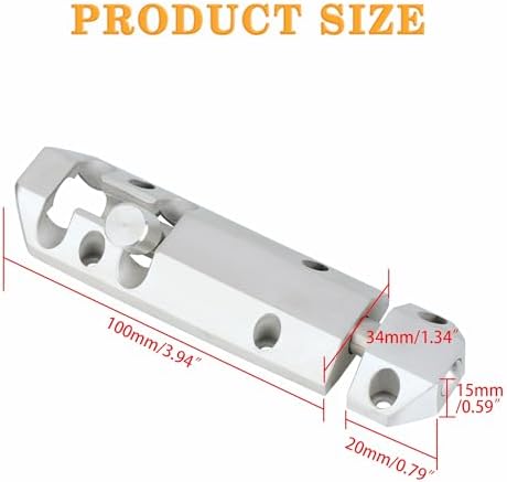 Durable 4-inch Barrel Bolt Latch for Your Home or Barn