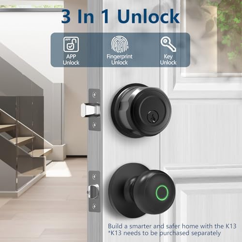 Fingerprint Door Lock Keyless Entry Smart Deadbolt Lock