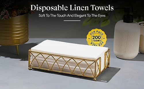 Luxury Linen-Effect Disposable Towels for Home Hospitality