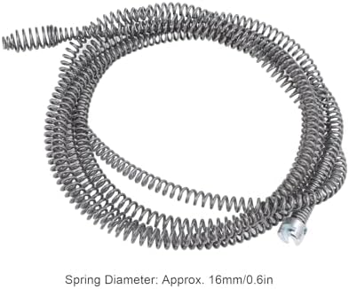 Fockety Auger Spring Cable 06inch Manganese Steel Snake for Clogs