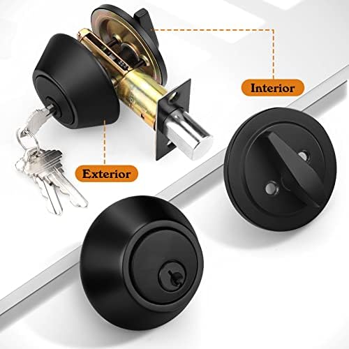 ProbricoSecure Entry Door Deadbolt with 3 Keys 2-38 Diameter