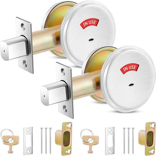 Tandefio Vacant Occupied Bathroom Deadbolt with Indicator