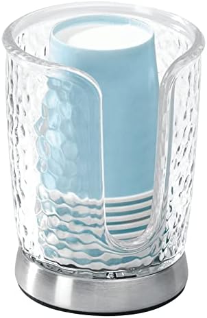 mDesign PlasticSteel Compact Dispenser - Bright Hygienic