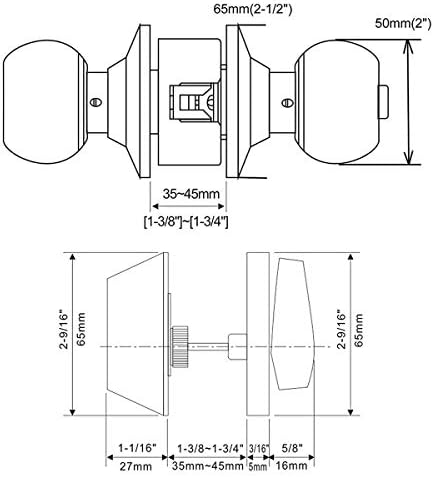 Secure Entry Knobs Set for Home Security