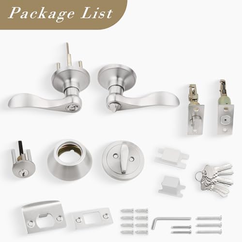 Fast Secure Easy Key Entry Door Lock Set