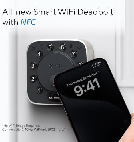 ULTRALOQ NFC Smart Lock Easy Door Entry Keep Your Home Secure