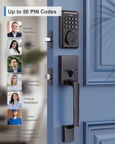 Secure Keyless Door Deadbolt Set