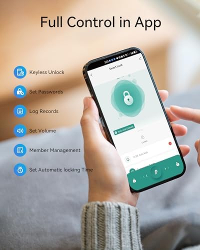TMEZON Smart Door Lock with Fingerprint Keypad Entry