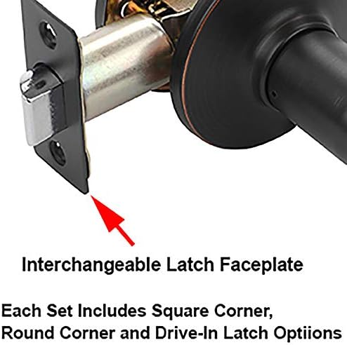 Adjustable Door Lever Passage Set with Various Latch Plates