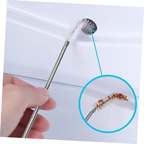 Efficiently Unplugs Drains 4-Set Stainless Steel Nylon Drain Tools