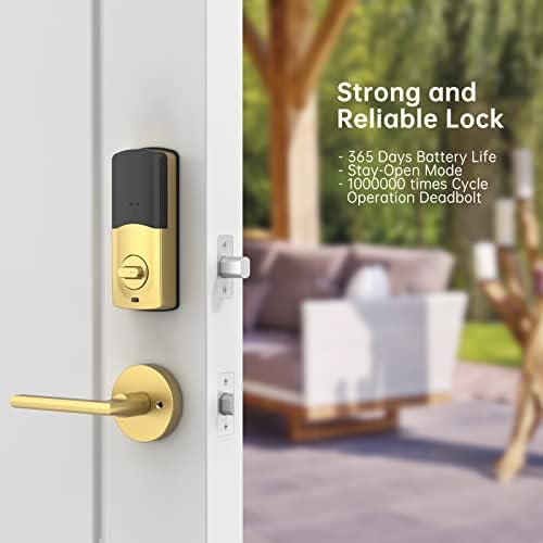 Unlock Home Needs SMONET Smart Lock with Fingerprint Bluetooth Alexa Compatible