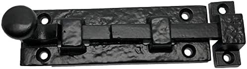 2-Piece Black Door Bolt Latches