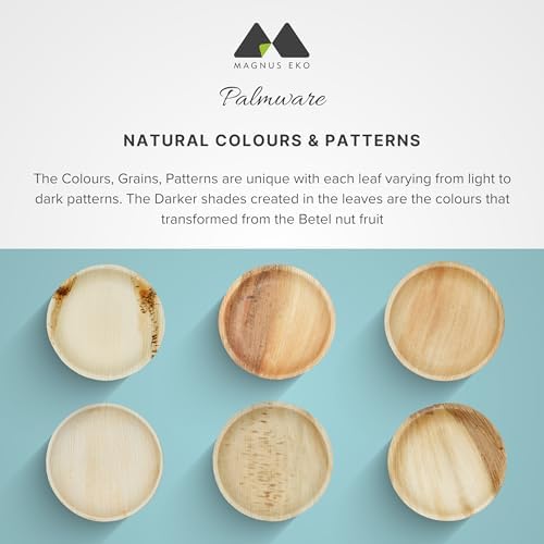 Eco-Friendly Bamboo 50-Piece Party Plates