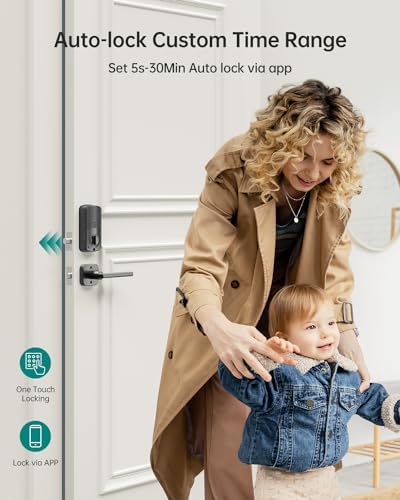 Smart Front Door Lock with Fingerprint Bluetooth Entry UYF