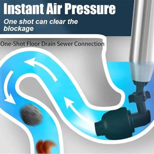 Pneumatic Floor Drain Unclogger Tool