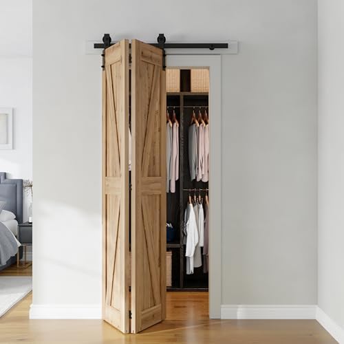 Reliable Bi-Folding Door Hardware Kit for Rust-Resistant Storage