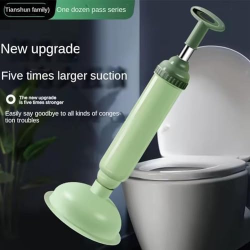 Effortless High-Pressure Toilet Plunger