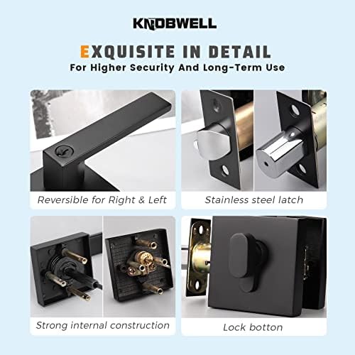 Elevate Security with Matte Black Door Lock Set