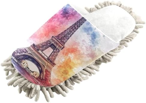 Burbuja Eiffel Tower Mop Slippers - Washable Eco-Friendly