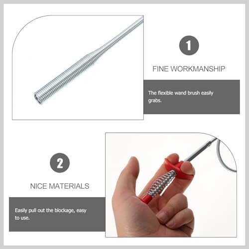 Drain Cleaner Sink Stick Reusableposable - Kitchen Bathroom Sink Remover StandUp Steel Drain Pp