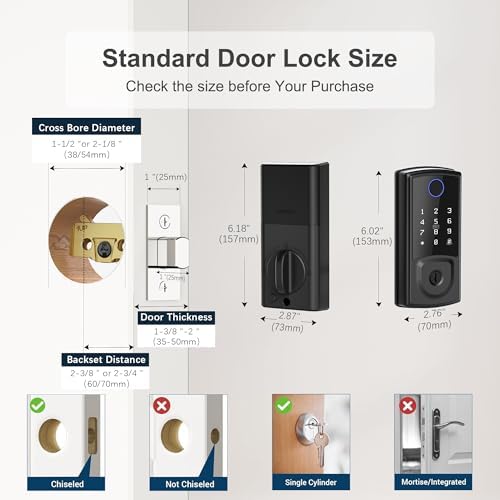 Smart Fingerprint Door Lock with Remote Control 247 Support