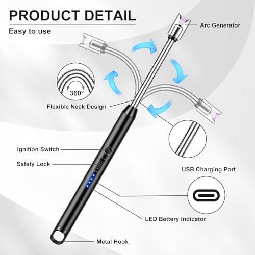 portably powerful candle lighter for BBQ camping and more