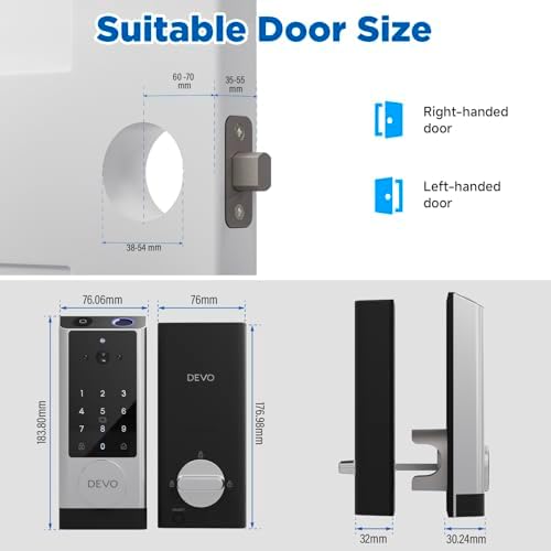 Devo Smart Door Lock with Camera Doorbell