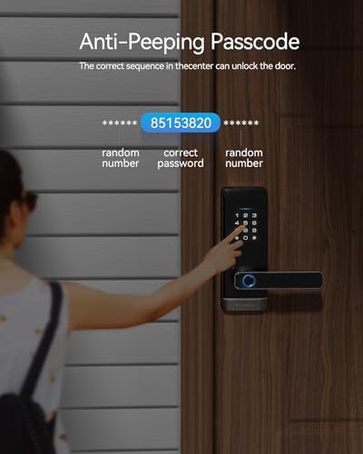 TMEZON Smart Door Lock with Fingerprint Keypad Entry