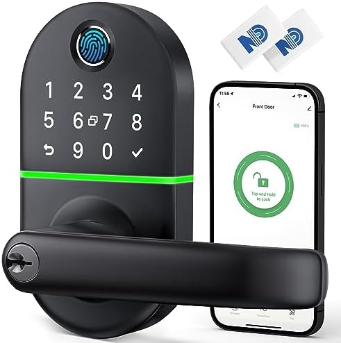 Smart Front Door Entry Secure Balance with 7 Unlock Methods