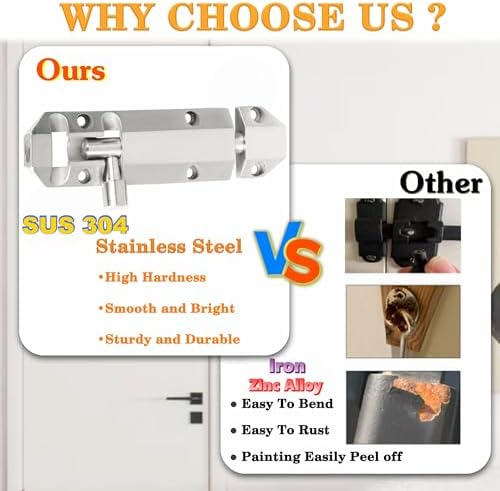 Durable 4-inch Barrel Bolt Latch for Your Home or Barn