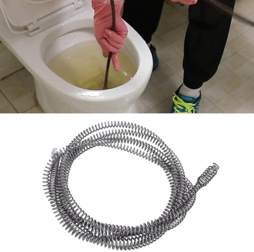 Fockety Auger Spring Cable 06inch Manganese Steel Snake for Clogs