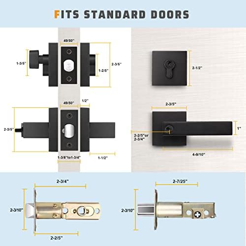 Elevate Security with Matte Black Door Lock Set