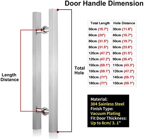 Sturdy Durable Door Handle Set for Commercial Use