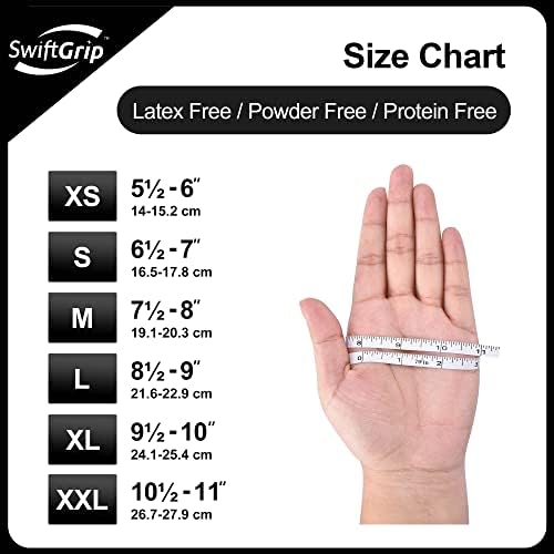 SwiftGripProfessional Nitrile Gloves for All Users Latex Free Durable and Eco-Friendly