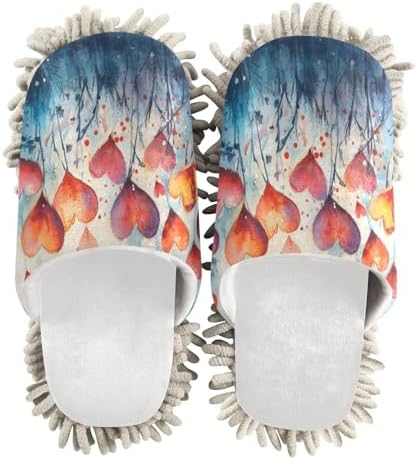 Burbuja Valentine Hearts Mop Slippers